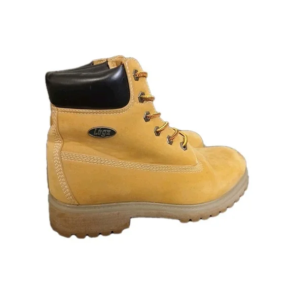 Lugz Drifter 6 SteelToe Golden Wheat Bark Tan Gum Women Sz 7.5 OR Men Sz 6 #1085 - Picture 2 of 13